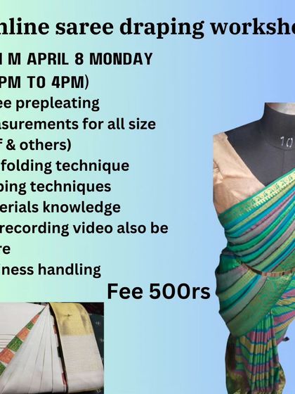 A flyer for an April workshop, with a pre-recorded video provided for later reference.
