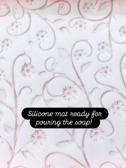 The finished silicone mat, ready for a student to use in their soap design.