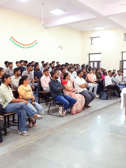 Addressing a hall full of passionate and inspiring law students at JNVU, Jodhpur. Their enthusiasm for the law is truly motivating.