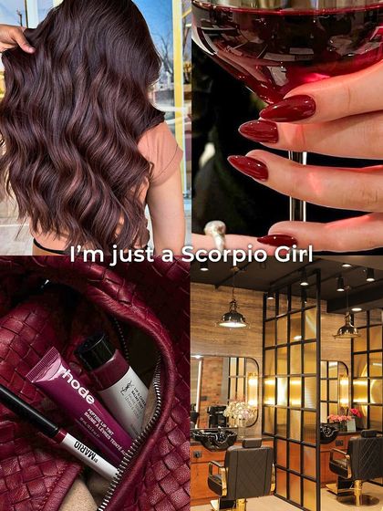 Capturing the intense and passionate Scorpio vibe with these sharp, deep red nails. This look is powerful and mysterious, reflecting a bold personality through a classic, vampy color.
