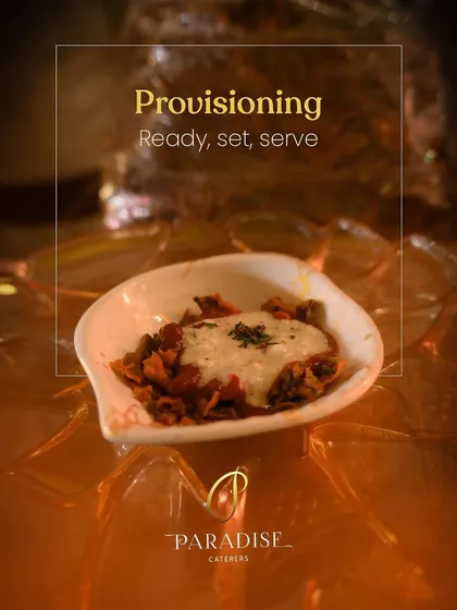 Ready, set, serve. A single serving of a savory dish, showcasing our readiness to provide a flawless and delicious dining experience.