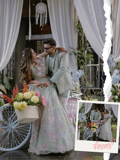 Another look at a beautifully styled couple. I focus on creating a harmonious look, whether through complementary colors, matching design elements, or a shared aesthetic, ensuring they look like a perfect pair.