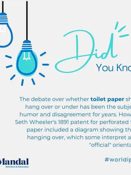 This fun fact connects a common household debate to the historical records found in patent filings.