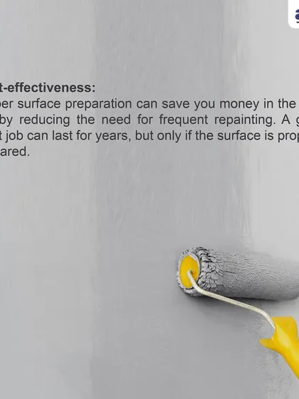 Investing in proper surface preparation saves you money over time. A high-quality job from us means you avoid the expense and hassle of frequent repainting and repairs.