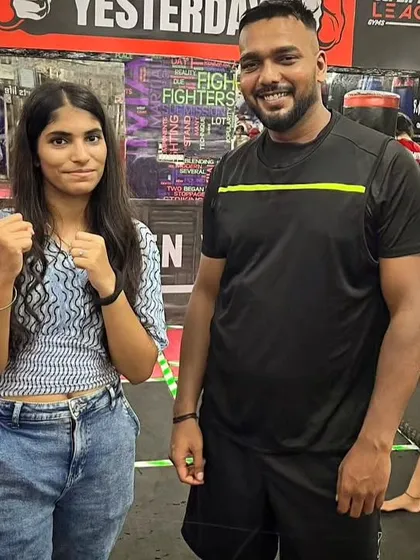 Another shot with a student, wishing her well on her journey. The skills and confidence she learned here will stay with her.