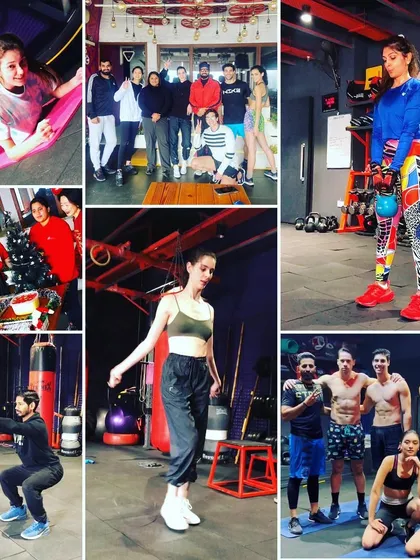 More beautiful moments captured at Zink Fitness Studio. This collage shows the community spirit, from group celebrations to focused individual workouts.
