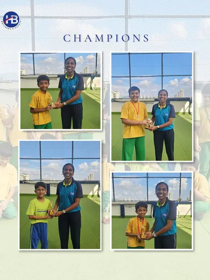 Celebrating our "Little Champions." We make sure even our youngest athletes are recognized with medals and trophies for their efforts in various sports.