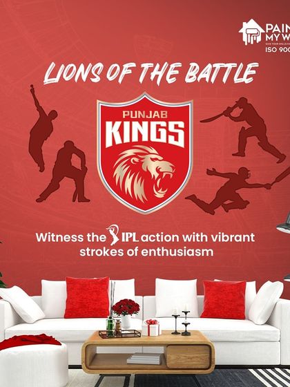 Paint My Walls - Painting Services IPL Fan Walls: Wear Your Team's Colors photo 23