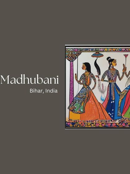 This graphic highlights the origin of Madhubani art. My design philosophy often involves fusing such traditional art forms with modern aesthetics to create a truly unique "Indian Soul, Global Finish."