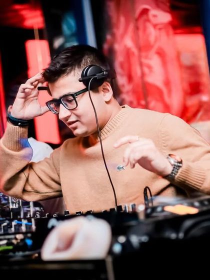 A focused shot from my set at Toy Room. Every track selection is intentional, designed to build the night's journey.