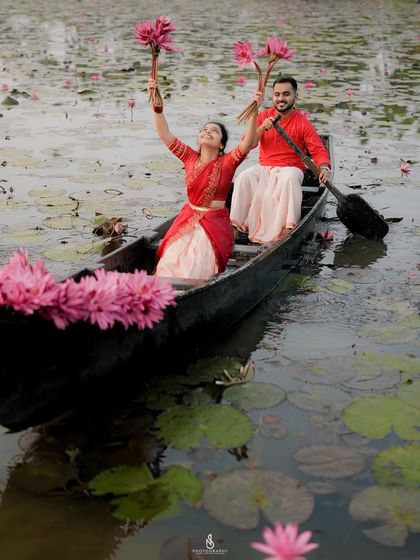A moment of pure celebration and happiness, holding the lilies up to the sky. These are the unforgettable moments I love to capture.