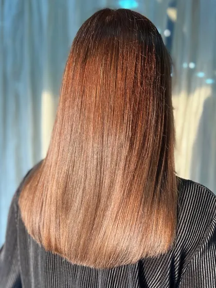 Another view of this beautiful colour melt. The transition is seamless, creating a sophisticated and polished look.