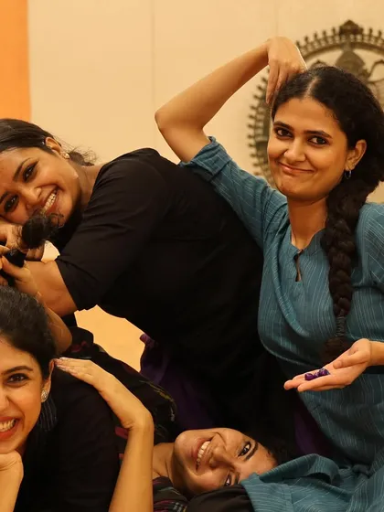 The joy of dance is best when shared. This is a candid moment of laughter and camaraderie with fellow dancers after a workshop. My classes for adults are designed to be a welcoming community, whether you are a seasoned dancer or just starting your journey.