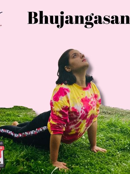 Bhujangasana, or Cobra Pose, is excellent for reproductive health. As shown here, it creates a gentle backward bend that stimulates the organs in the pelvic region. This is the same as media 67.