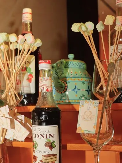 It's all in the details. From marshmallow garnishes to custom syrups, we curate every element on the bar to create a delightful and cohesive experience.