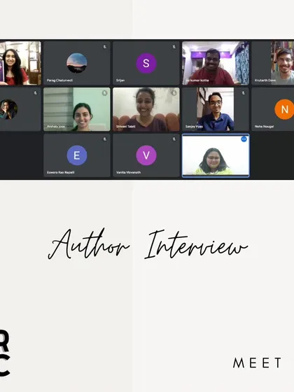 A screenshot from an online author interview with The Read Along Community. I'm always happy to share what I've learned on my 7-year journey to publication.