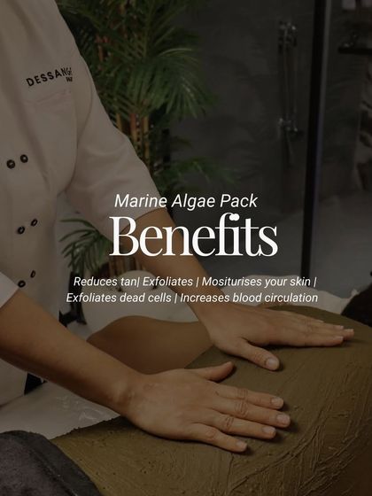 The benefits of our Marine Algae Pack are extensive. This treatment effectively reduces tan, exfoliates dead cells, moisturizes the skin, and increases blood circulation for an all-over healthy glow.