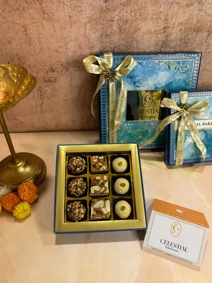 Our 'Soulful Mithai' box, a modern take on traditional Indian sweets, perfect for festive gifting.