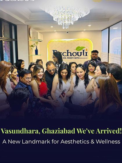 The opening of our Vasundhara, Ghaziabad clinic was a joyous occasion. It marks a new landmark for aesthetics and wellness in the area, and I am so excited to bring our services to this community.