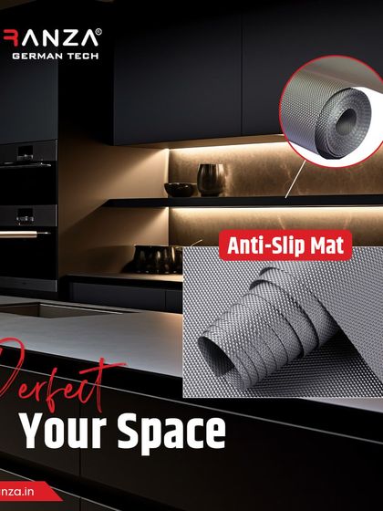 Perfect your space with my Anti-Slip Mats. These durable mats keep items from sliding around in your drawers and protect the surfaces from scratches, ensuring your cabinets stay pristine.