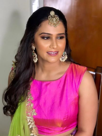 Swarna Nagaraj - Bridal Makeup & Hairstyling Modern Reception & Sangeet Glam photo 33