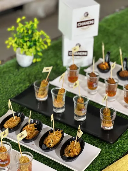 I believe starters should be a highlight of the party. Here is a look at the variety and creative presentation I bring to the table, with bite-sized appetizers that are as delightful to look at as they are to eat.