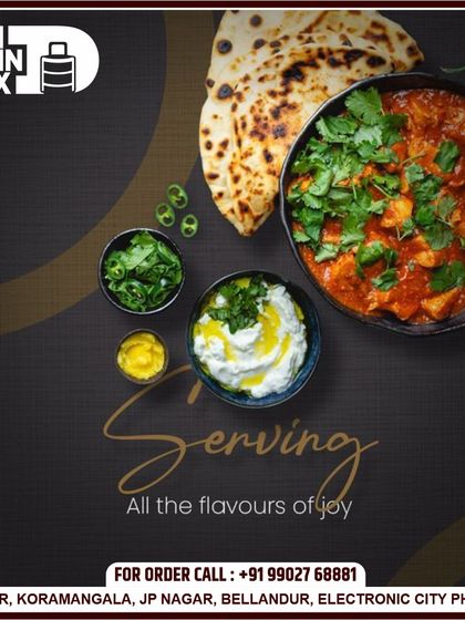 I believe in serving all the flavours of joy. This meal of a rich curry, fluffy naan, and fresh raita is designed to bring a smile to your face.