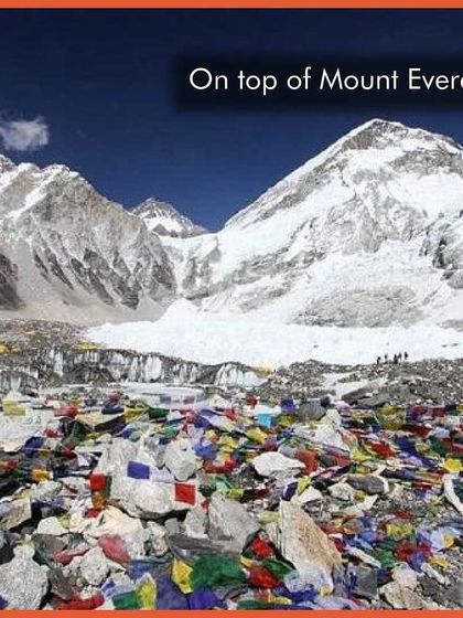 Plastic waste has reached the most remote and pristine places on Earth, including the top of Mount Everest. This is a sign that our consumption has gone too far. We must be more mindful of where our waste ends up.