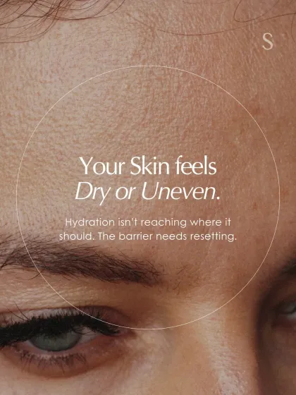 If your skin feels dry or uneven, it is a sign that hydration is not reaching where it should. The skin's barrier needs resetting, which our rituals are designed to do.