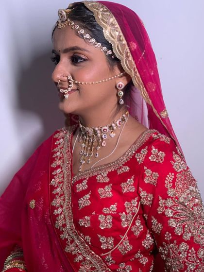 Another angle of the Phera look, highlighting the intricate details of her nose ring and the delicate embroidery of her outfit.