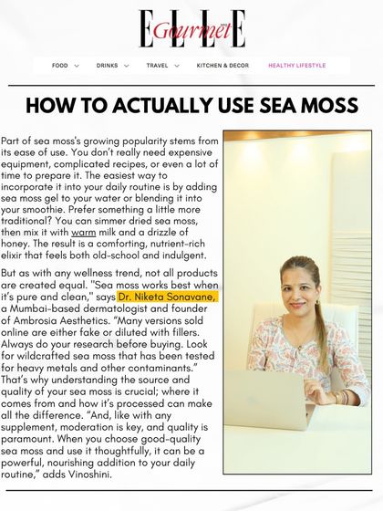 How should you actually use sea moss? In my Elle Gourmet feature, I emphasize that quality is paramount. Always look for pure, wildcrafted sea moss that has been tested for heavy metals to ensure you're getting the real benefits.