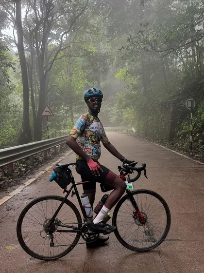 Riding through the misty, untouched natural wonders of the Western Ghats during the Jog Falls 1000K BRM. These moments of pure bliss make the hardships worthwhile.