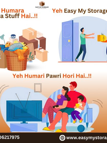 This fun "Pawri Hori Hai" meme shows the transformation we offer. Instead of being stressed by extra stuff, you can relax with your family while we handle the storage.