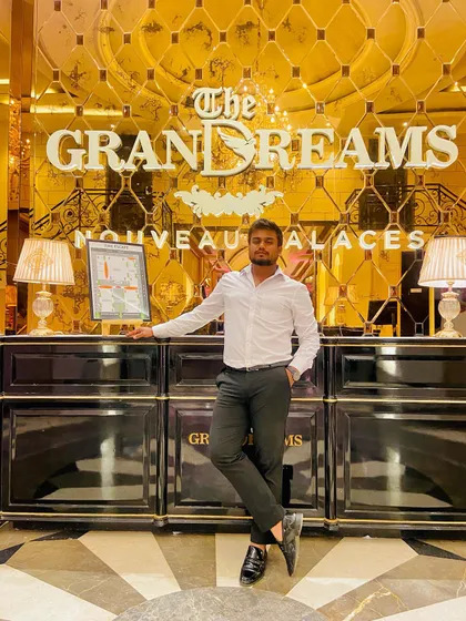 On location at The Grand Dreams, getting ready for another spectacular sangeet event. As your show director, I am present at the venue to manage every detail, ensuring a flawless and grand experience.