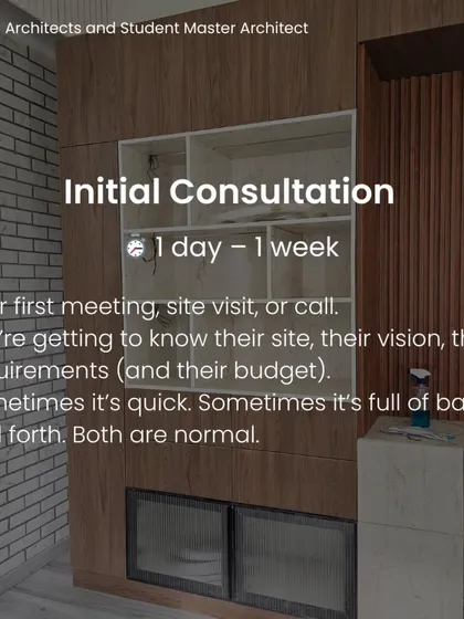 How long does an architectural project really take? This series breaks down the typical timeline, from the initial consultation and concept development to budgeting and design development, to help set clear and realistic expectations for our clients.