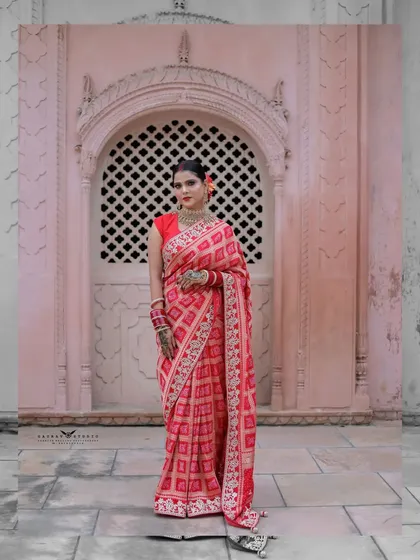 A full-length shot framed to look like a classic painting.