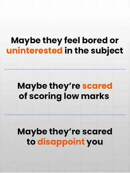 A child might struggle with math because they are bored, scared of low marks, or afraid of disappointing you. Understanding the root cause is the first step to helping them.
