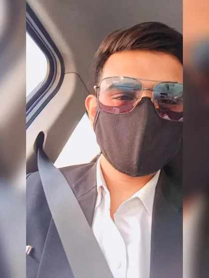 Wearing a mask while traveling for work. My commitment to serving my clients remains uninterrupted, always ensuring safety and professionalism in every interaction.
