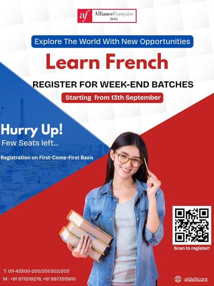 Make your weekends très chic. Our weekend batches are perfect for those balancing work or studies. Unlock new opportunities by starting your French journey with us.