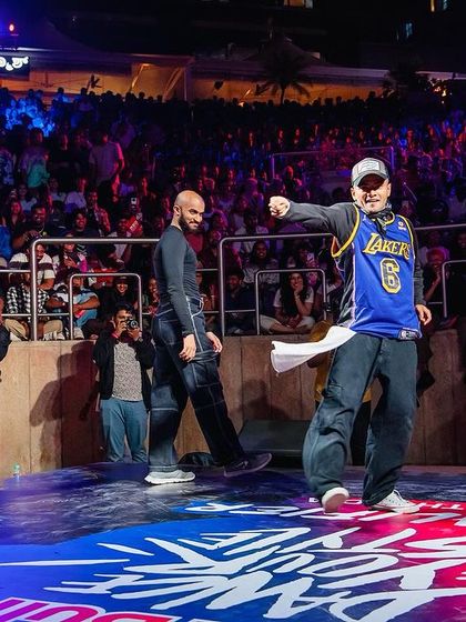 A shot from the Red Bull Dance Your Style South India qualifiers. Our instructor Shiva made it to the India finals.