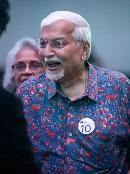 Engaging with a senior guest after the main show. I love connecting with people from all walks of life and sharing a personal moment of magic with them.