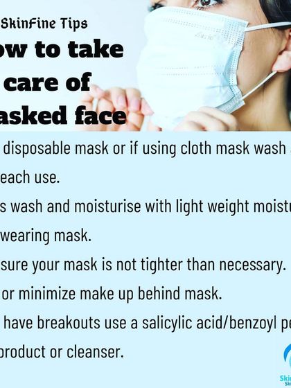 Here are practical tips on how to take care of your skin while wearing a mask. Using a clean mask, cleansing properly, and minimizing makeup can help prevent mask related acne.