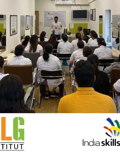 Students attending the India Skills open session at our academy. We are a proud partner in this national mission to promote vocational skills and create a world-class workforce.