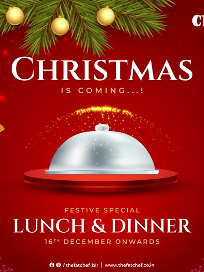 An invitation to indulge in our special Christmas feast, with festive lunch and dinner options starting from December 16th.