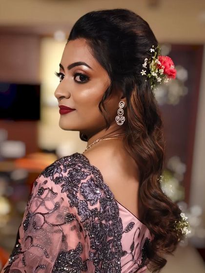 A beautiful shot capturing the elegance of the entire look.