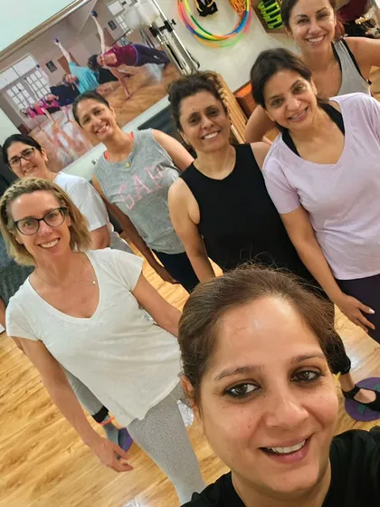 Happy Times! A selfie with some of the amazing women who make our studio such a special place.