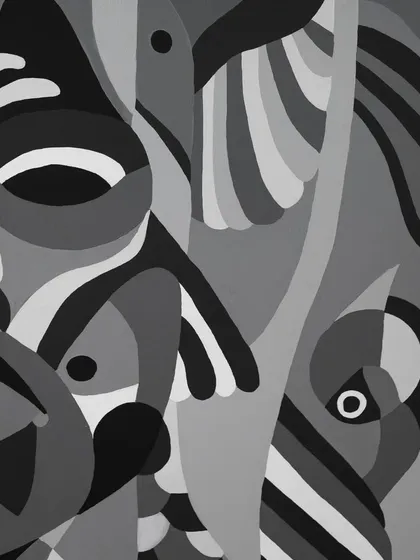 A close-up detail from the 'Aab' series.