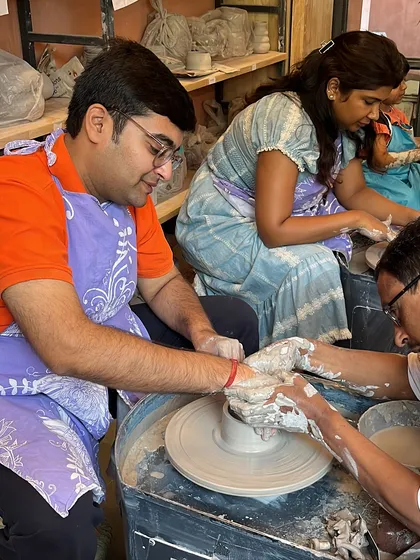 It's an activity for everyone. We love seeing people of all ages discover the joy of pottery, getting hands-on guidance to create their first piece.