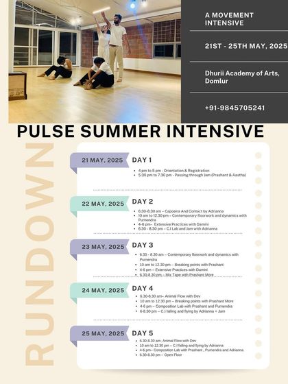 The wait is over. The full timetable for our Pulse Summer Intensive is out, detailing five days of immersive movement and exploration.