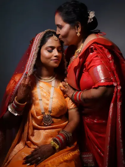 A mother's blessing is everything. A beautiful, emotional moment captured forever.